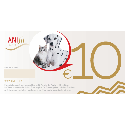 Dog Provital Accessories Advertising material Anifit 10 EUR Gutschein 1 Piece -1- Anifit